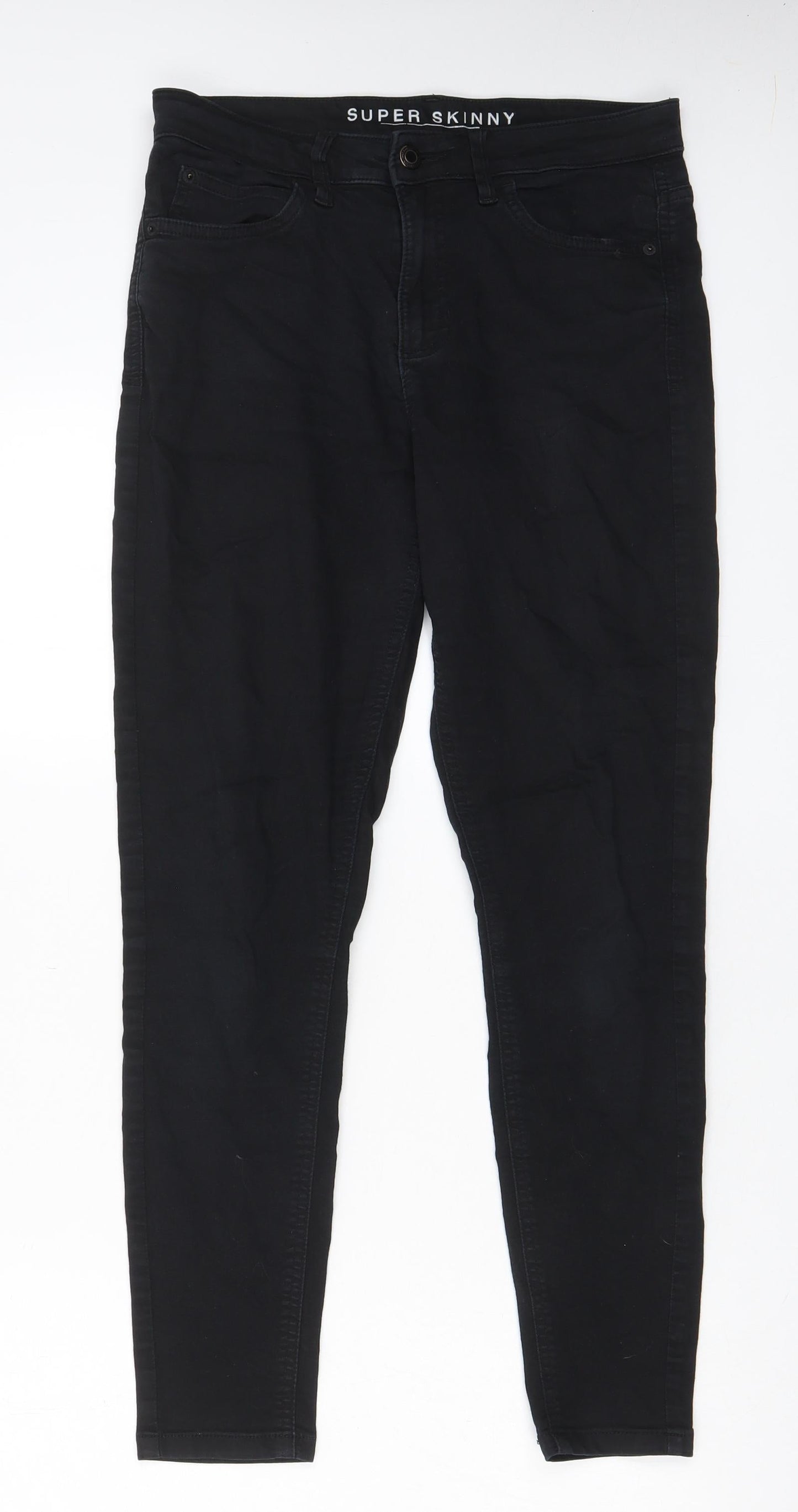 Womens UK Size 28 in Marks and Spencer Regular Fit Skinny Black Jeans