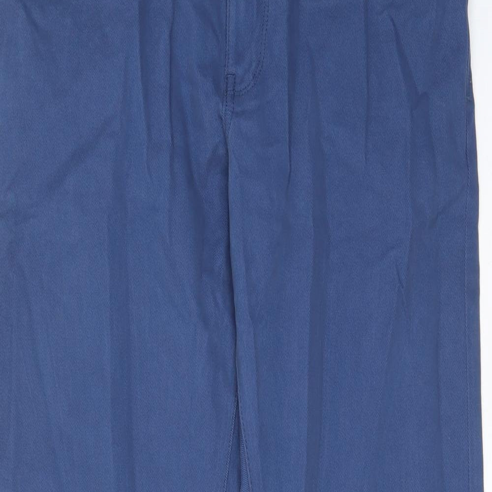Autograph Mens Blue Cotton Straight Jeans Size 32 in L31 in Slim Zip - Pockets
