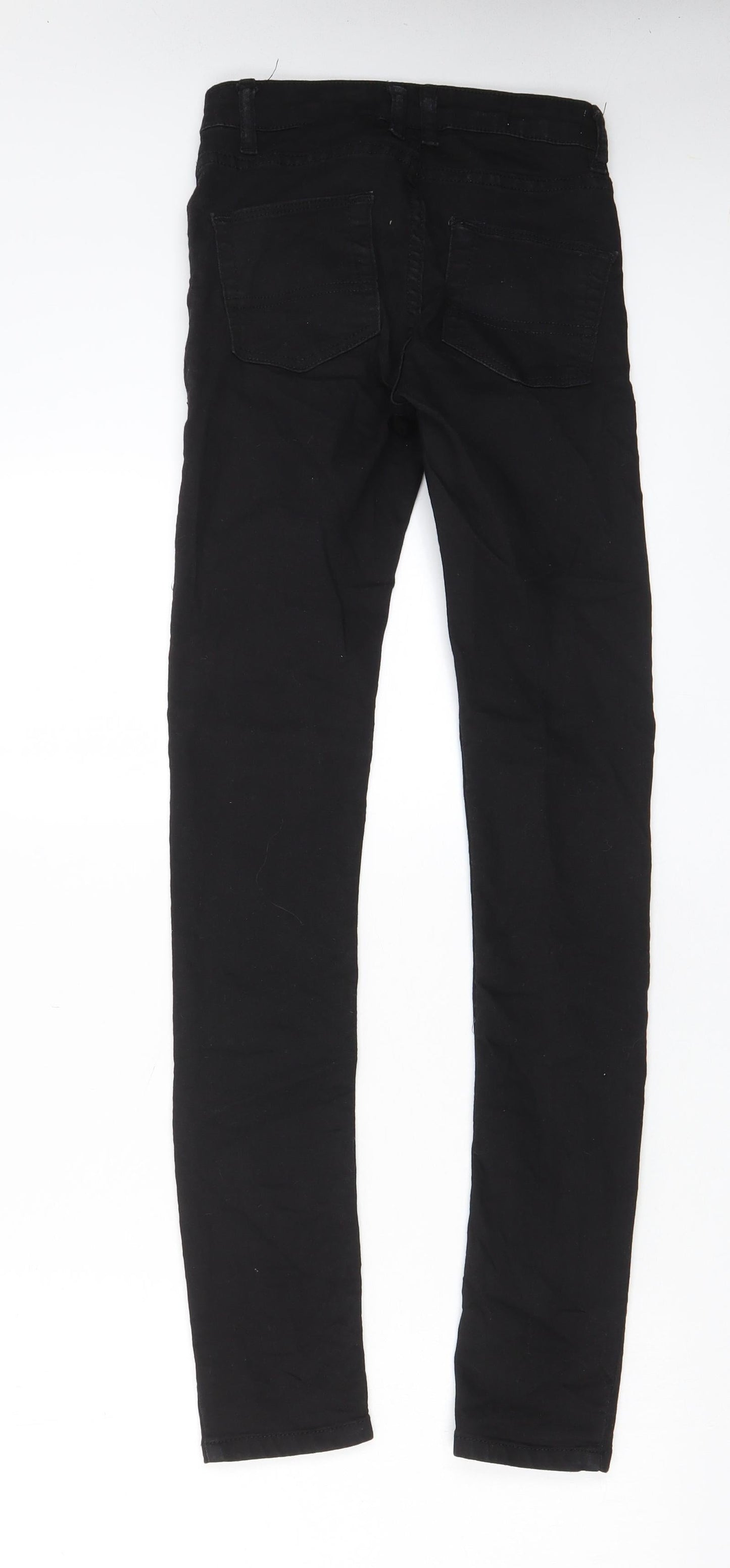 COLLUSION Womens Black Cotton Skinny Jeans Size 26 in L32 in Regular Zip - Pockets