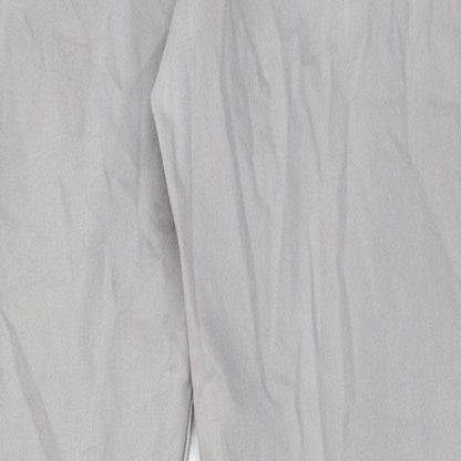 H&M Mens Grey Cotton Skinny Jeans Size 33 in L30 in Regular Zip - Pockets