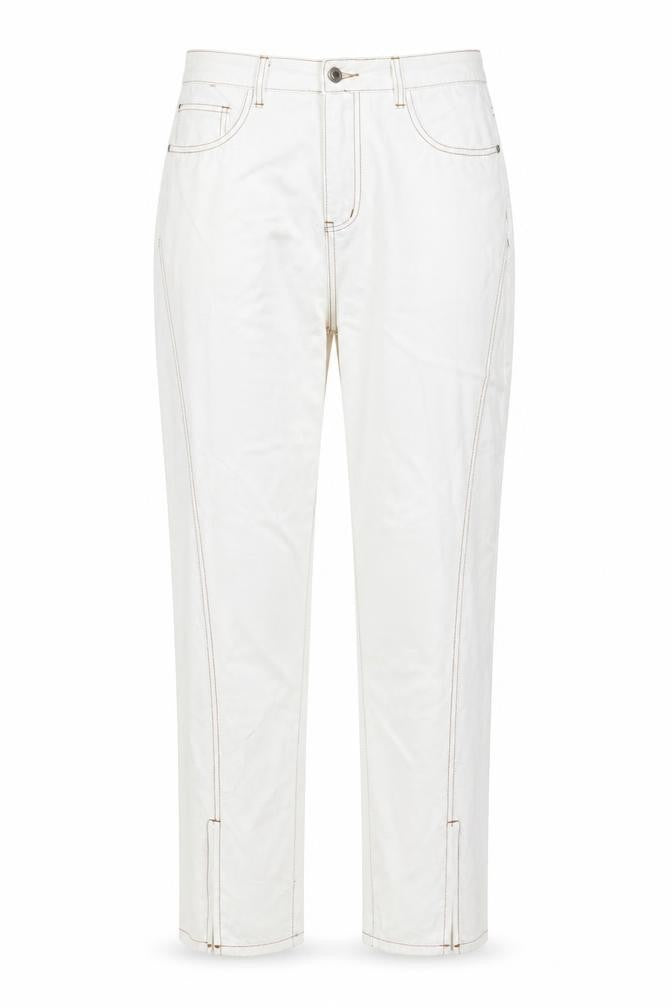 Womens UK Size 12 PRETTYLITTLETHING Regular Fit Straight White Jeans