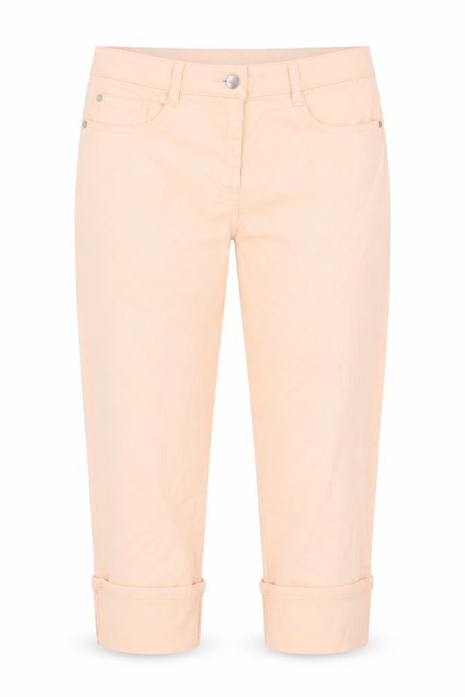 Womens UK Size 12 Papaya Regular Fit Cropped Pink Jeans