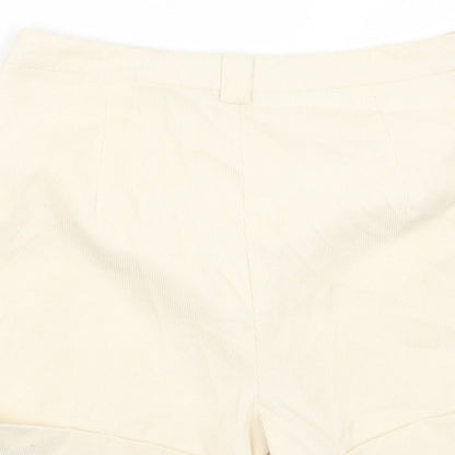 Nasty Gal Womens Beige Polyester Basic Shorts Size 6 L4 in Regular Zip - Pockets