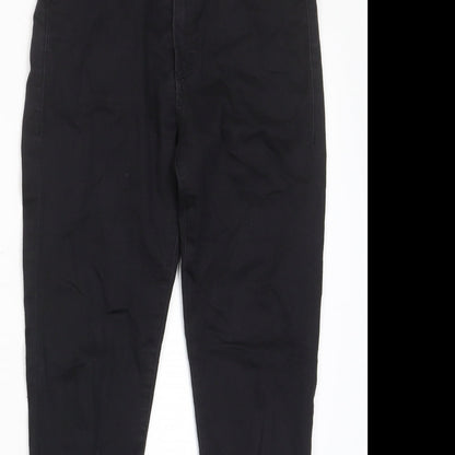 Topshop Womens Black Cotton Skinny Jeans Size 28 in L30 in Regular Zip - Pockets