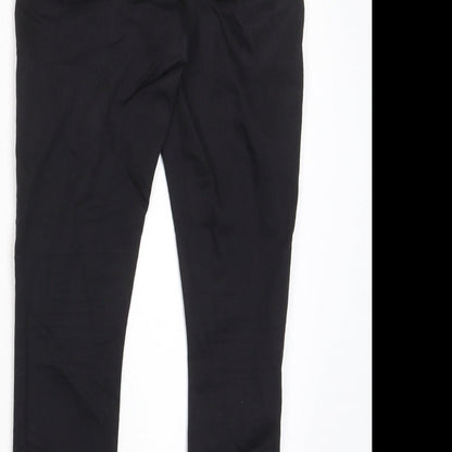 Topshop Womens Black Cotton Skinny Jeans Size 28 in L30 in Regular Zip - Pockets