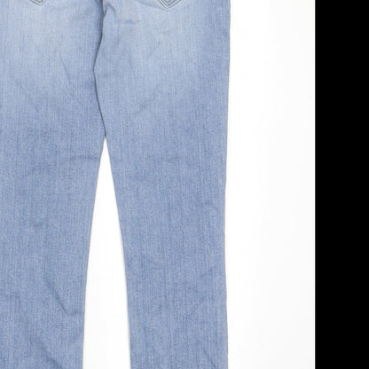 Hidden Jeans Womens Blue Cotton Skinny Jeans Size 28 in L25 in Regular Zip - Pockets