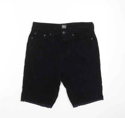 BDG Womens Blue Cotton Bermuda Shorts Size 28 in L9 in Regular Zip - Pockets