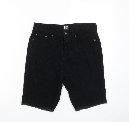 BDG Womens Blue Cotton Bermuda Shorts Size 28 in L9 in Regular Zip - Pockets