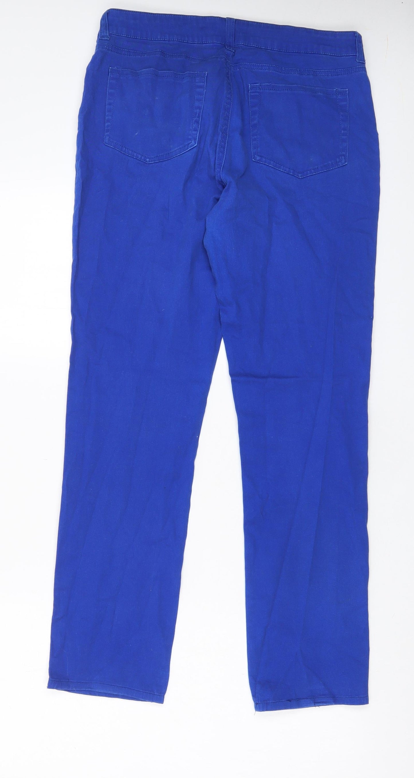 Emerson Womens Blue Cotton Straight Jeans Size 12 L29 in Regular Zip - Pockets