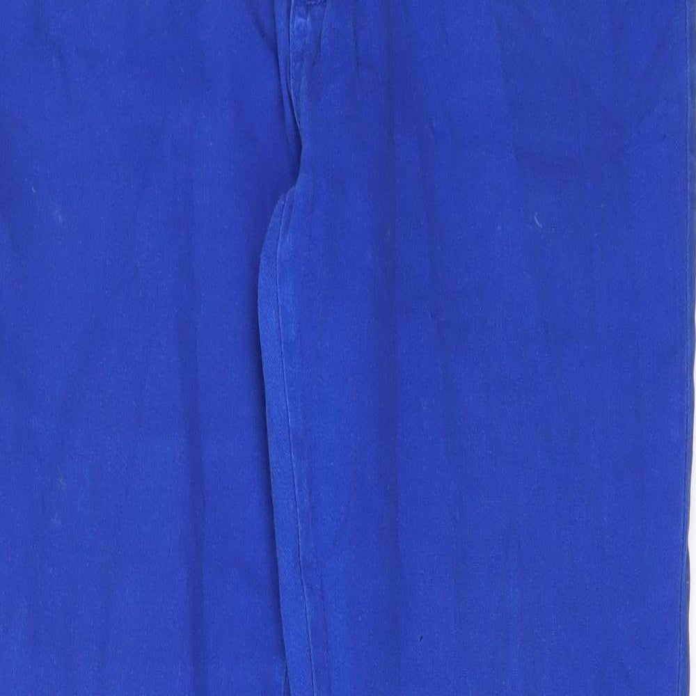 Emerson Womens Blue Cotton Straight Jeans Size 12 L29 in Regular Zip - Pockets