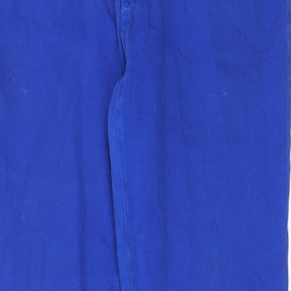 Emerson Womens Blue Cotton Straight Jeans Size 12 L29 in Regular Zip - Pockets