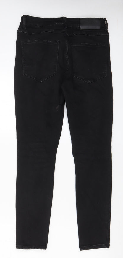 Asylum Womens Black Cotton Skinny Jeans Size 30 in L27 in Regular Zip - Pockets