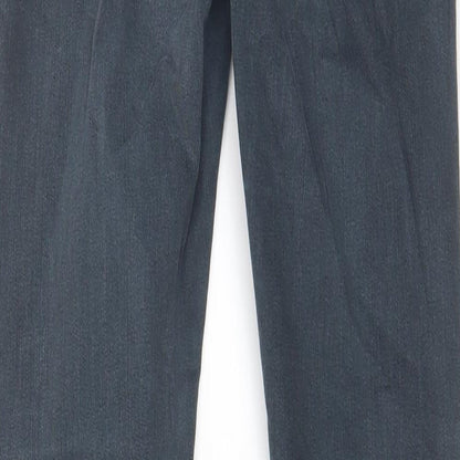 Topshop Womens Grey Cotton Skinny Jeans Size 28 in L32 in Regular Zip - Pockets