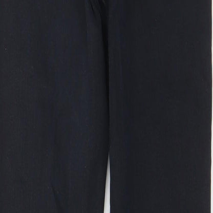 Topshop Womens Black Cotton Skinny Jeans Size 26 in L30 in Regular Zip - Pockets