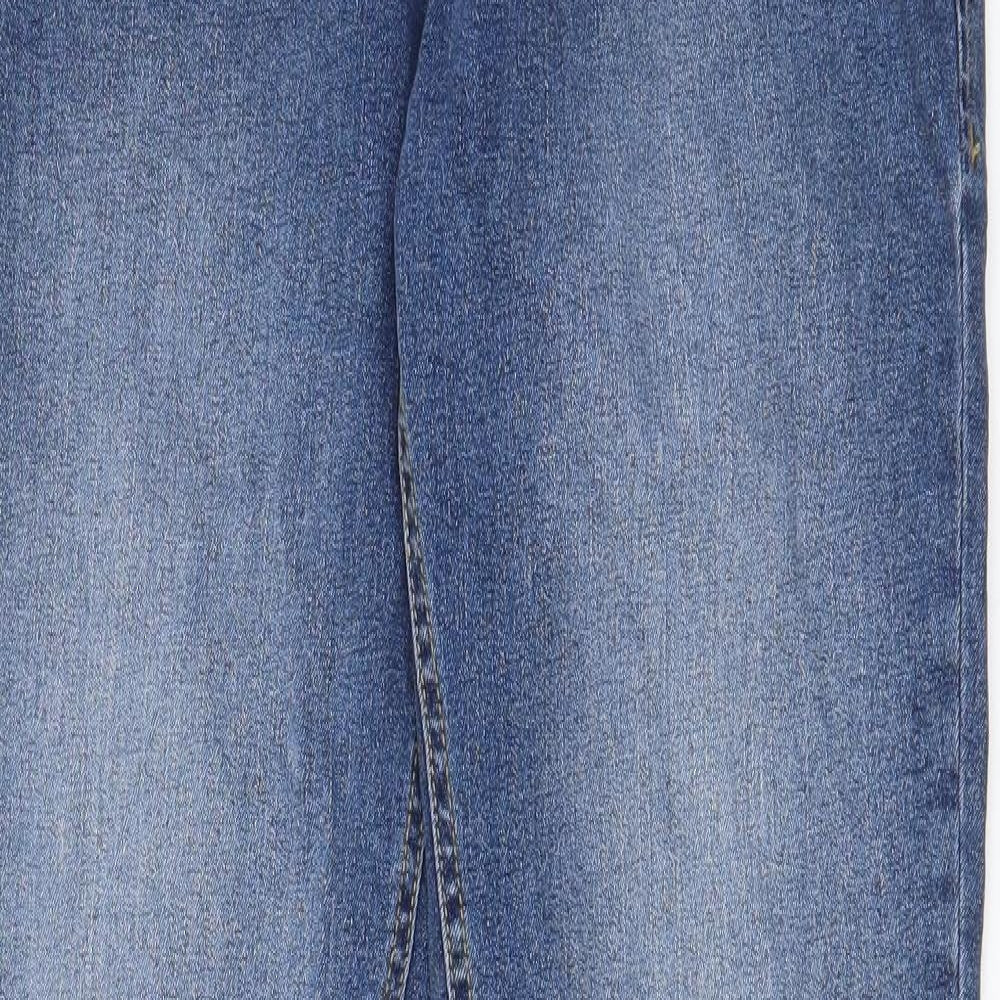 ADPT Mens Blue Cotton Skinny Jeans Size 33 in L34 in Regular Zip - Pockets