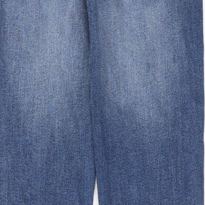 ADPT Mens Blue Cotton Skinny Jeans Size 33 in L34 in Regular Zip - Pockets