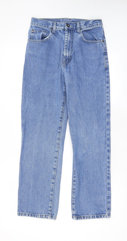 Blue Circle Womens Blue Cotton Straight Jeans Size 28 in L28 in Regular Zip - Pockets