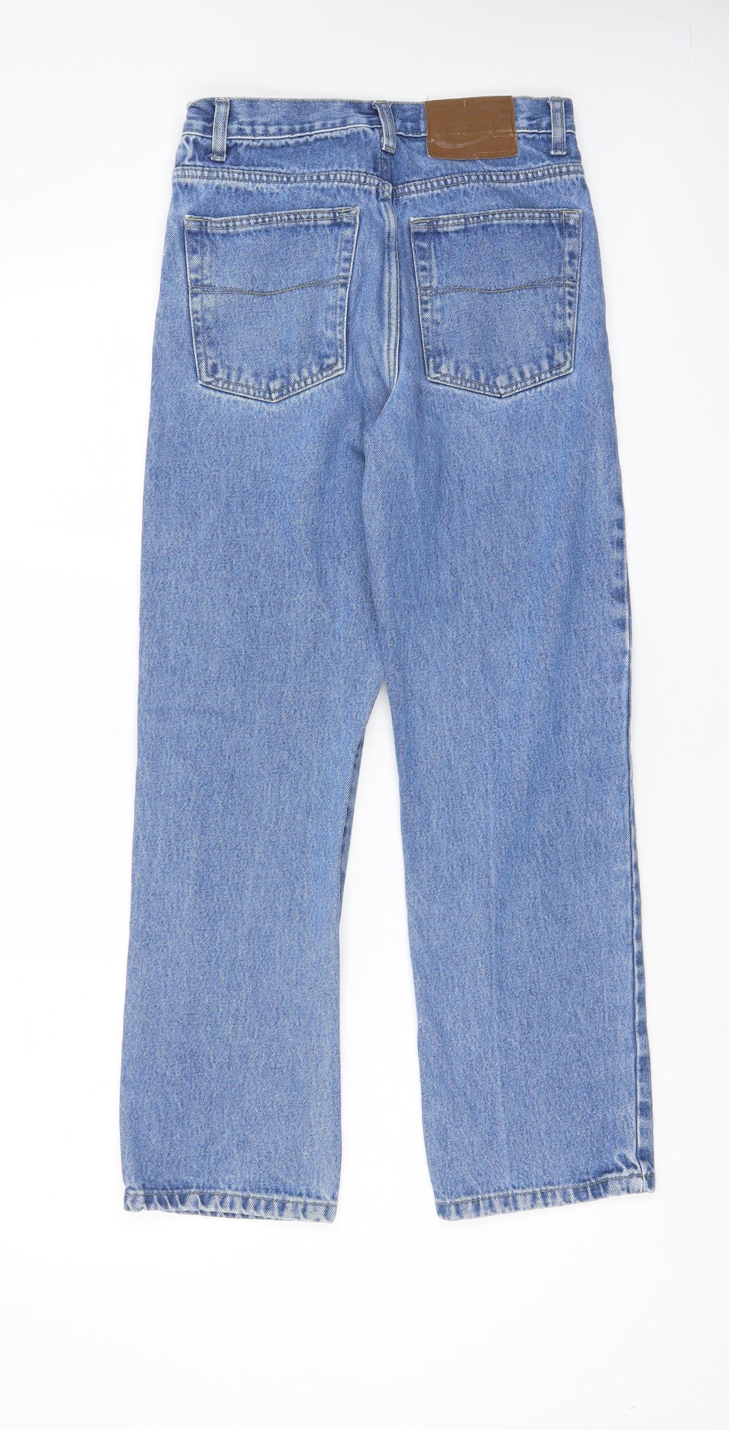 Blue Circle Womens Blue Cotton Straight Jeans Size 28 in L28 in Regular Zip - Pockets