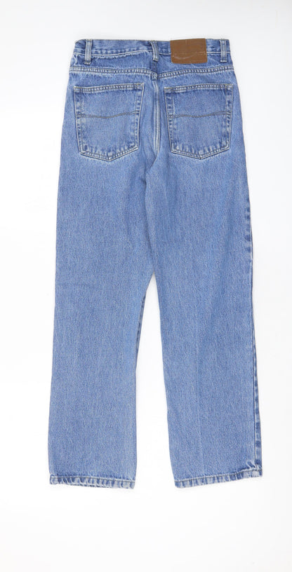 Blue Circle Womens Blue Cotton Straight Jeans Size 28 in L28 in Regular Zip - Pockets