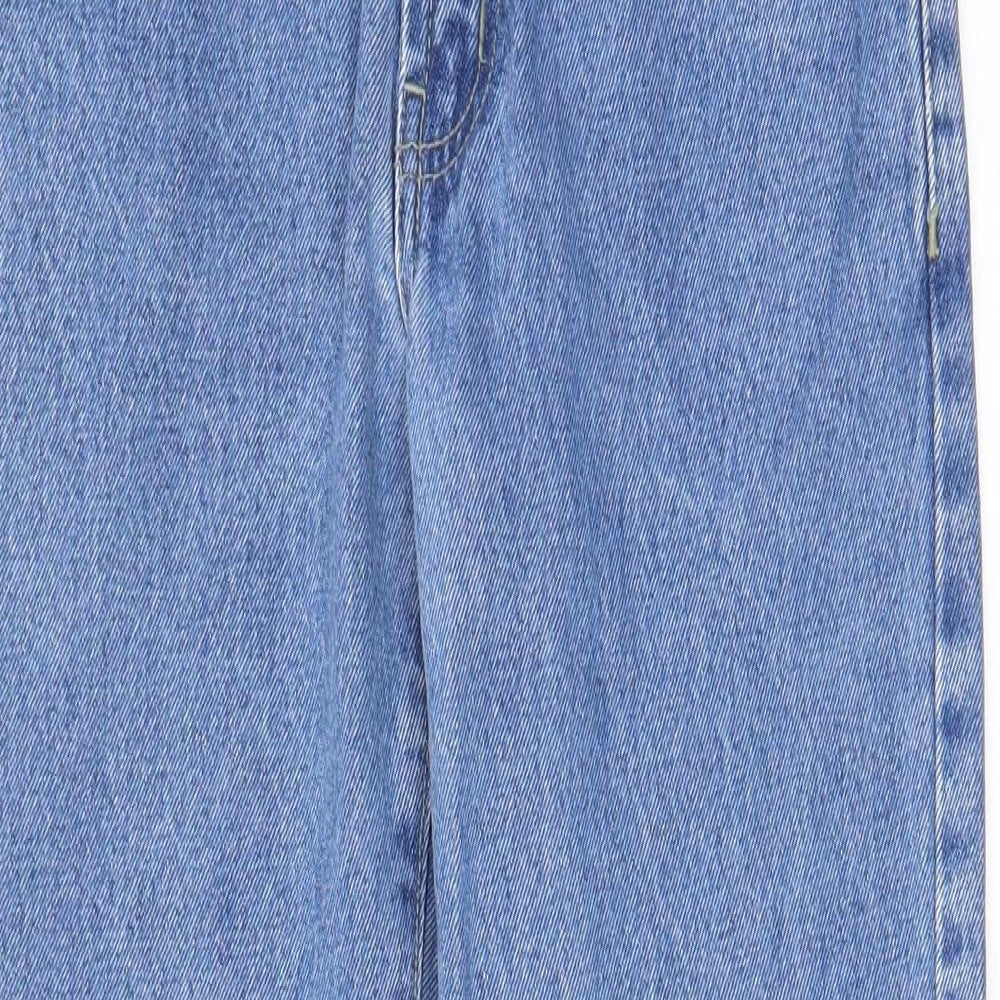 Blue Circle Womens Blue Cotton Straight Jeans Size 28 in L28 in Regular Zip - Pockets