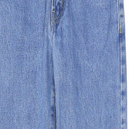 Blue Circle Womens Blue Cotton Straight Jeans Size 28 in L28 in Regular Zip - Pockets