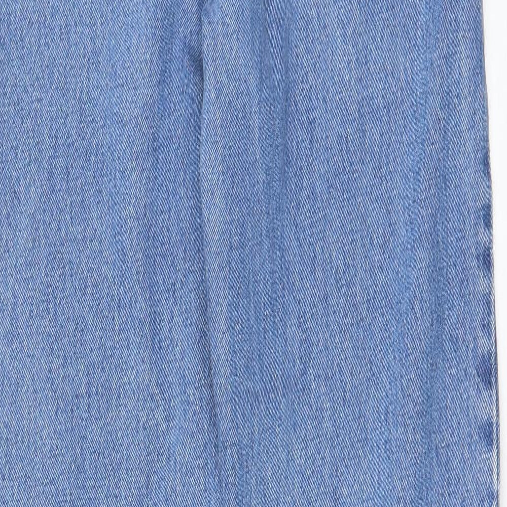 Blue Circle Womens Blue Cotton Straight Jeans Size 28 in L28 in Regular Zip - Pockets