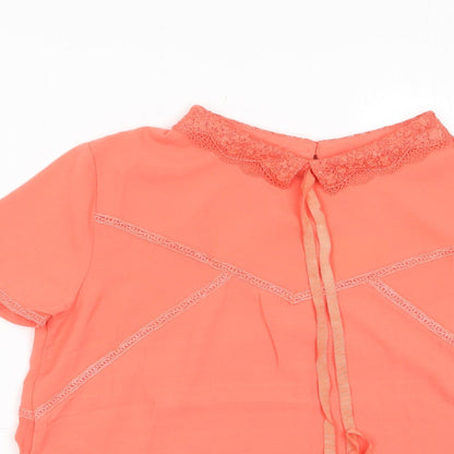 Womens UK Size M Grace & Mila Pink Basic T-Shirt