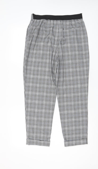 Womens UK Size S Zara Regular Fit  Grey Trousers