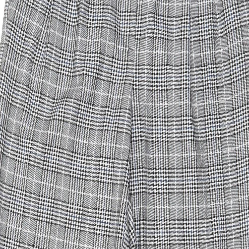 Womens UK Size S Zara Regular Fit  Grey Trousers