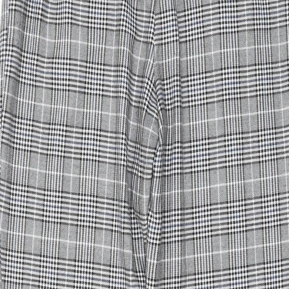 Womens UK Size S Zara Regular Fit  Grey Trousers