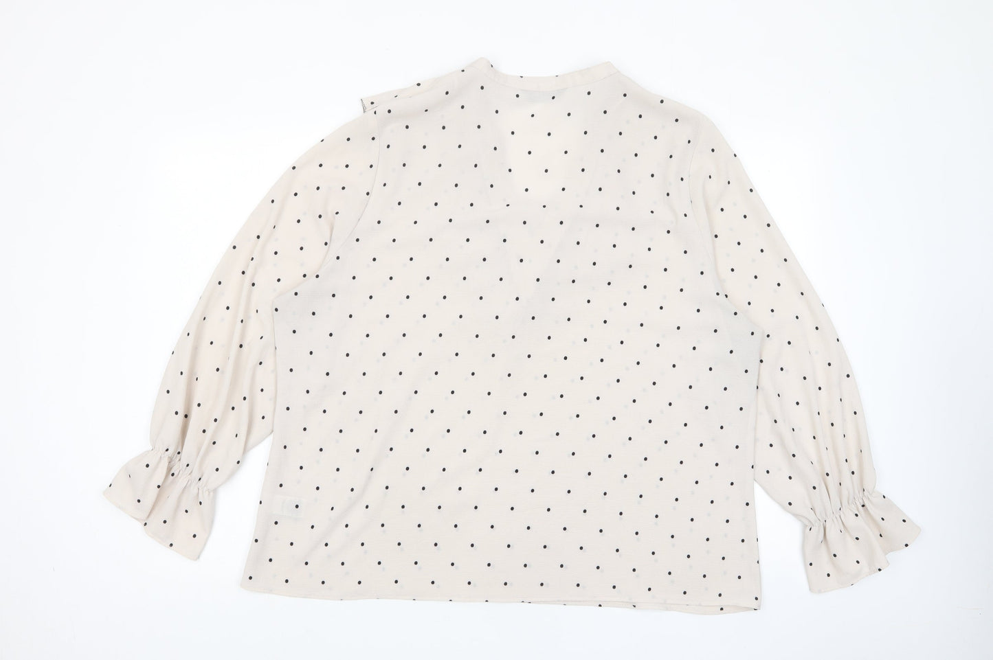 Womens UK Size 12 Marks and Spencer Beige Basic Blouse