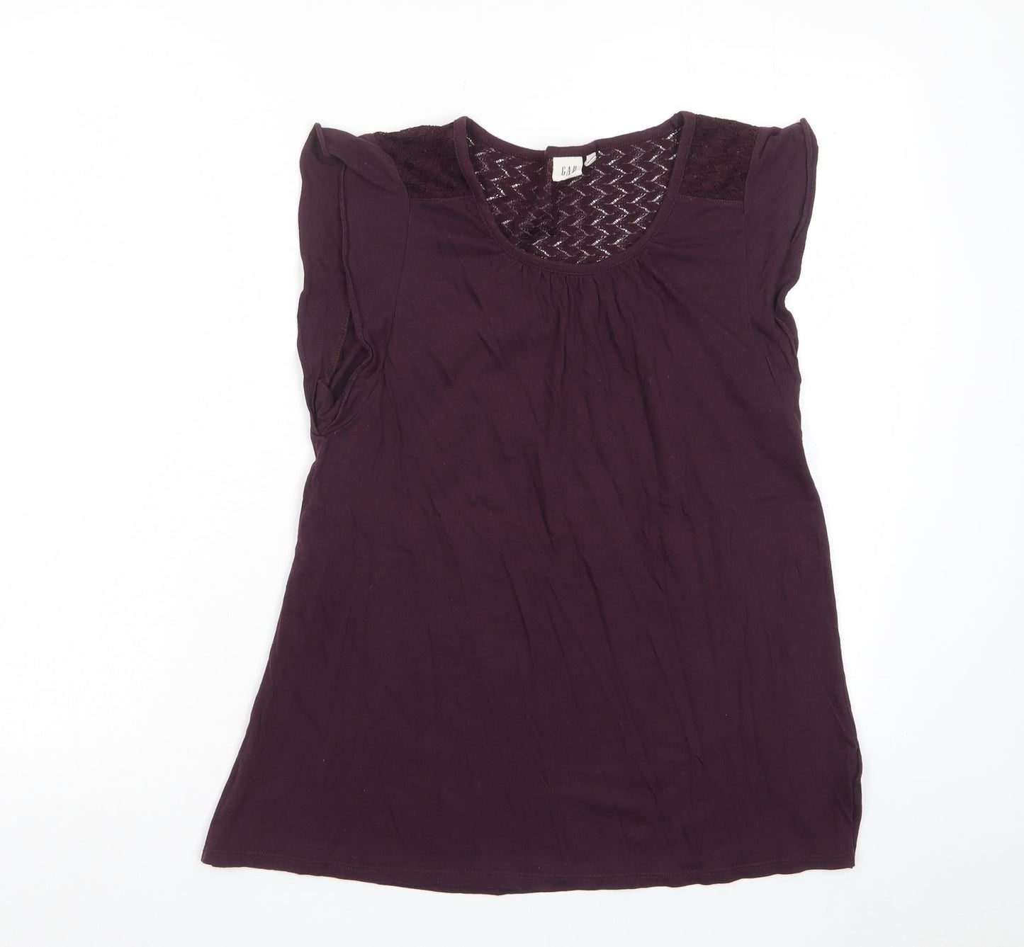Womens UK Size S Gap Purple Basic T-Shirt