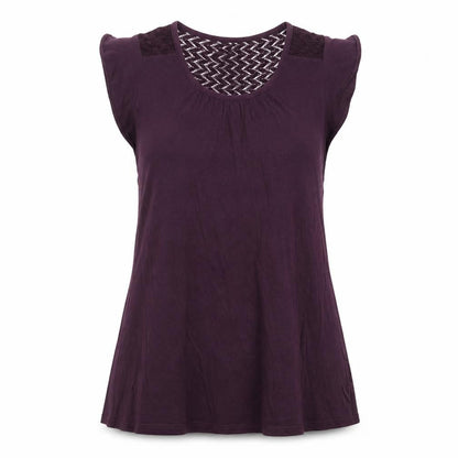 Womens UK Size S Gap Purple Basic T-Shirt