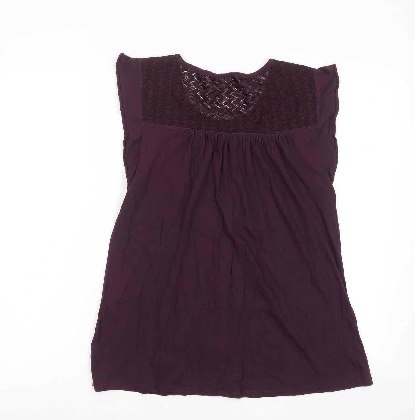 Womens UK Size S Gap Purple Basic T-Shirt