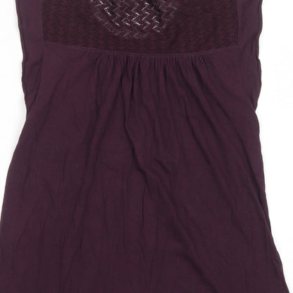 Womens UK Size S Gap Purple Basic T-Shirt