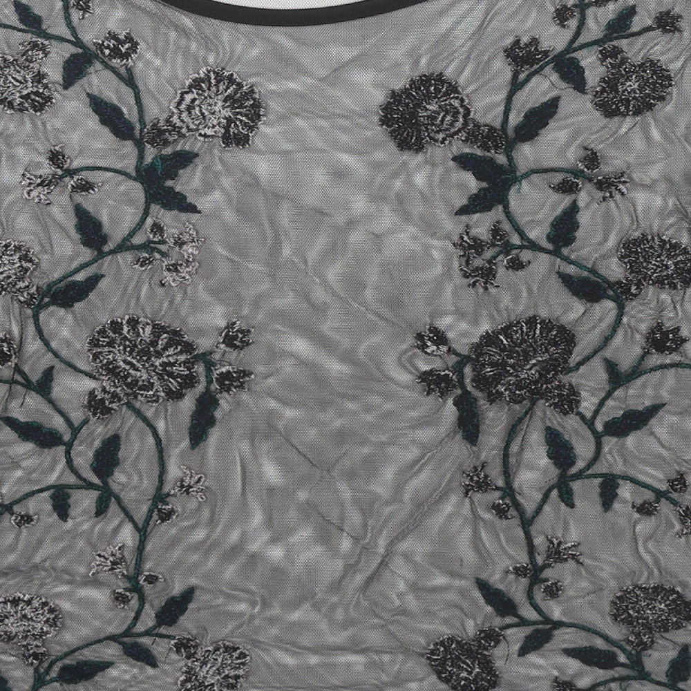 Womens UK Size 12 River Island Black Basic Blouse