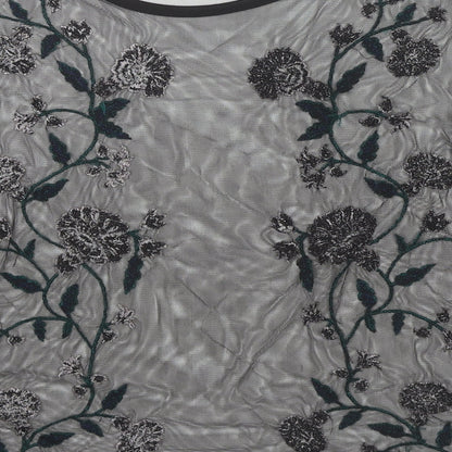 Womens UK Size 12 River Island Black Basic Blouse