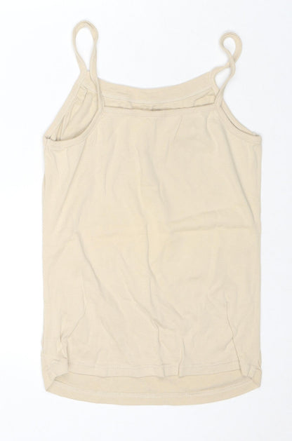 Womens UK Size 16 Ellie Louise Beige Basic Tank