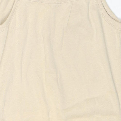Womens UK Size 16 Ellie Louise Beige Basic Tank