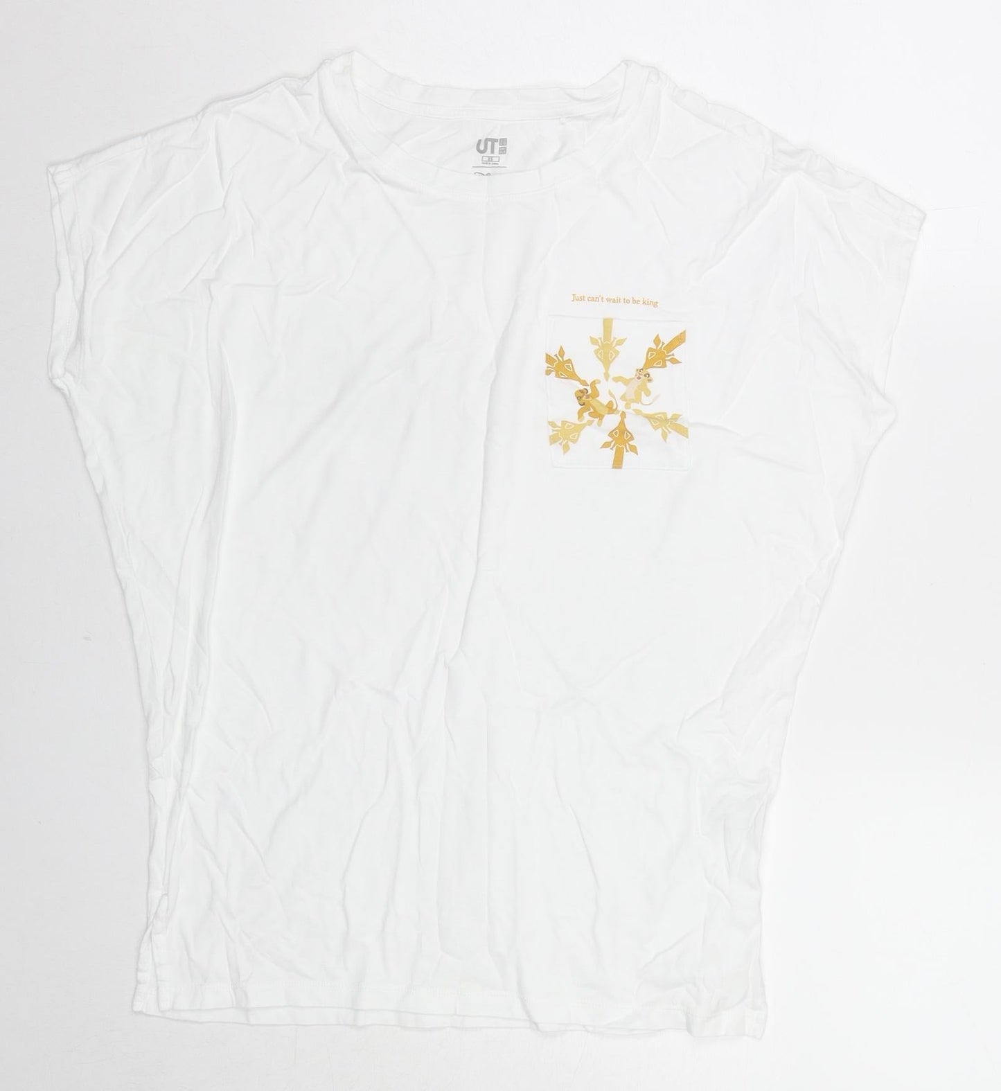 Womens UK Size XS Uniqlo White Basic T-Shirt
