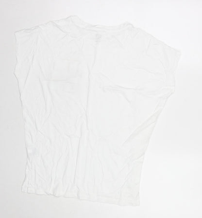Womens UK Size XS Uniqlo White Basic T-Shirt