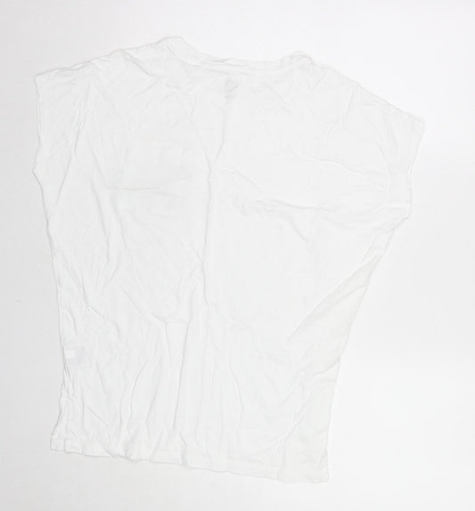 Womens UK Size XS Uniqlo White Basic T-Shirt