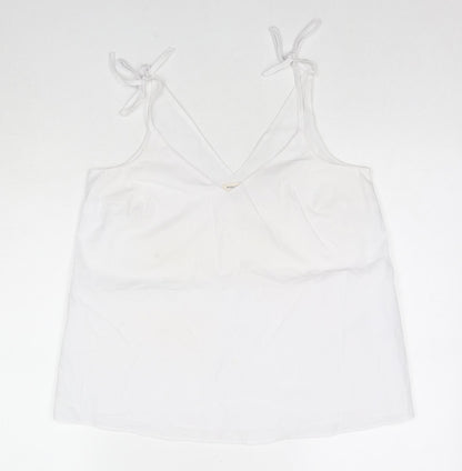 Womens UK Size 10 River Island White Camisole Tank