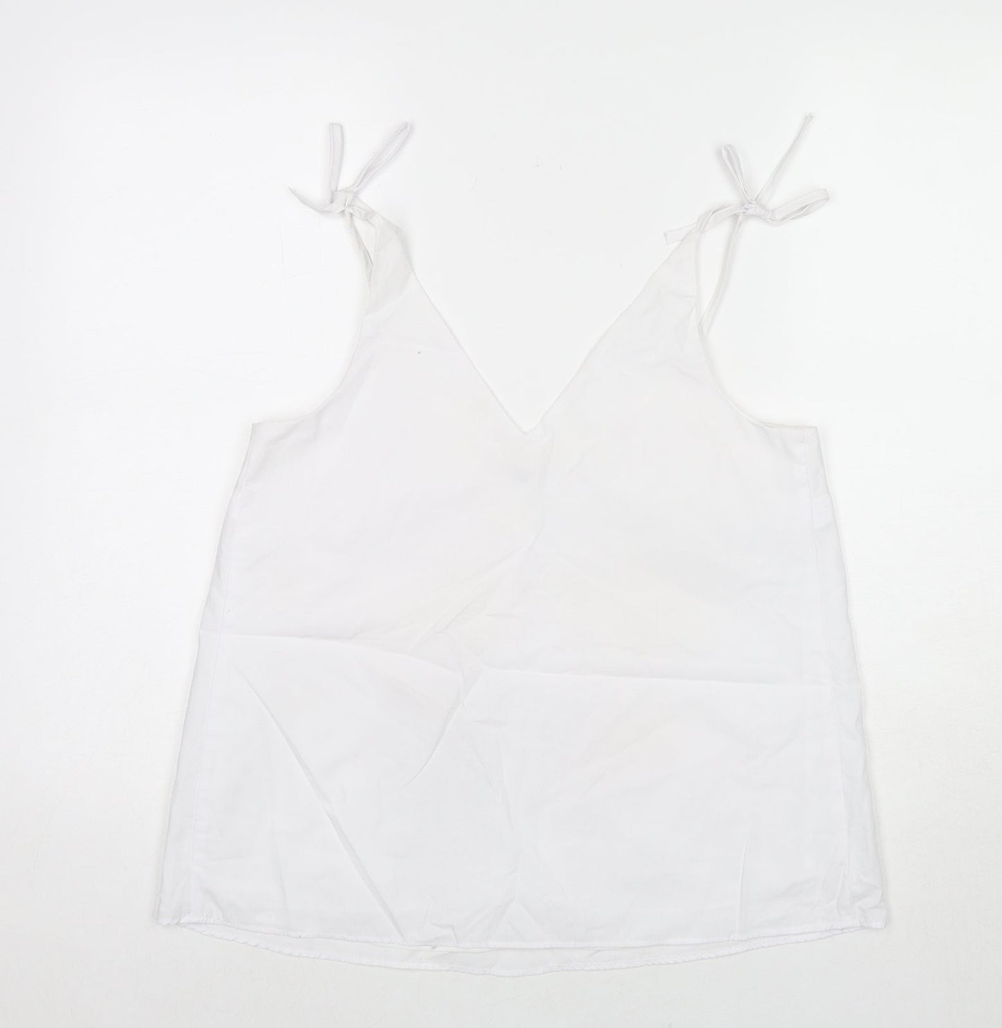 Womens UK Size 10 River Island White Camisole Tank