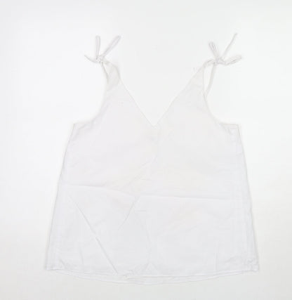 Womens UK Size 10 River Island White Camisole Tank