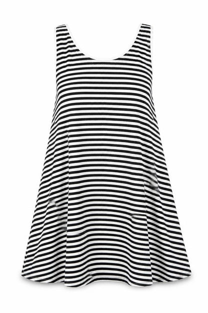 Womens UK Size S H&M Black Tunic Tank