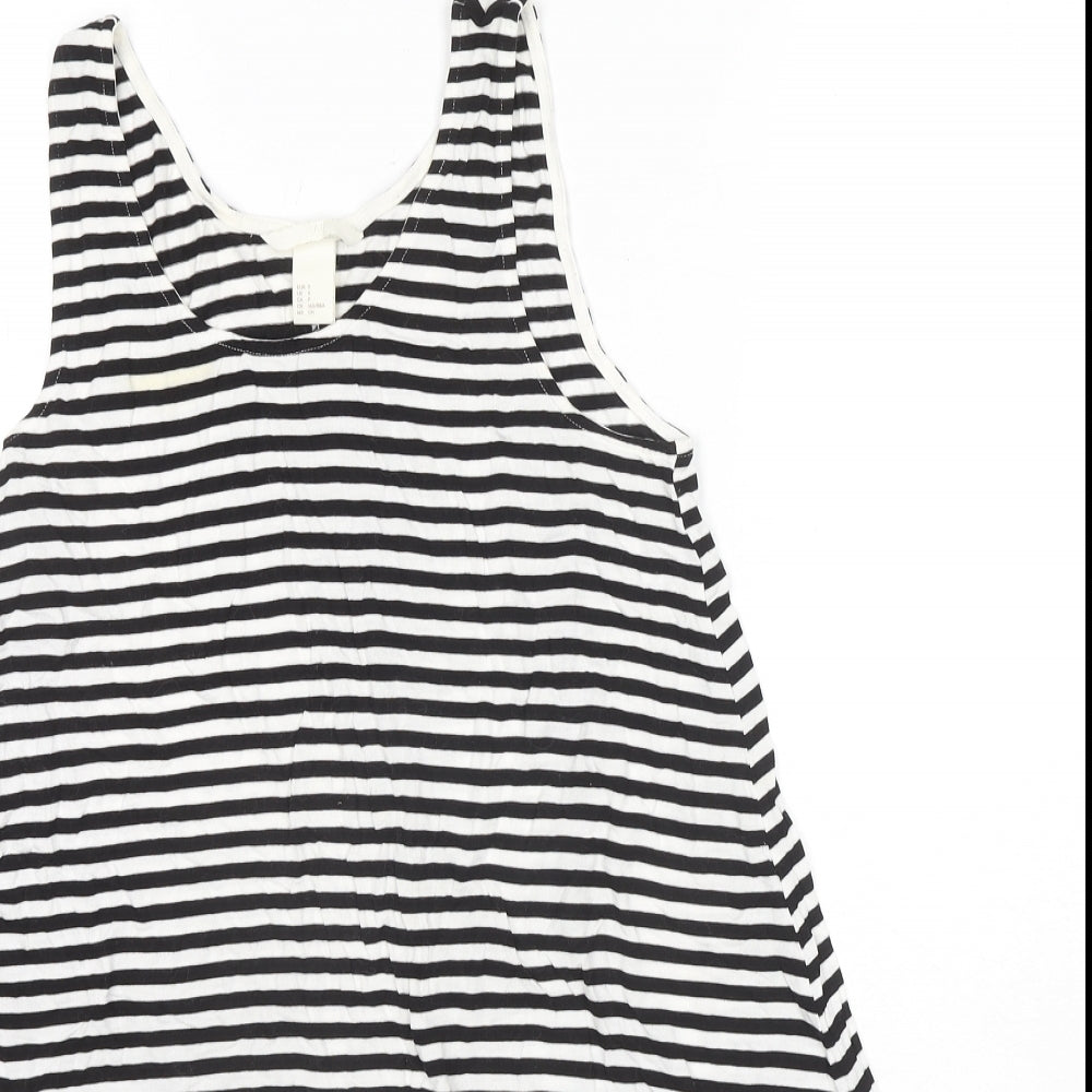 Womens UK Size S H&M Black Tunic Tank