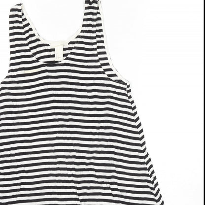 Womens UK Size S H&M Black Tunic Tank