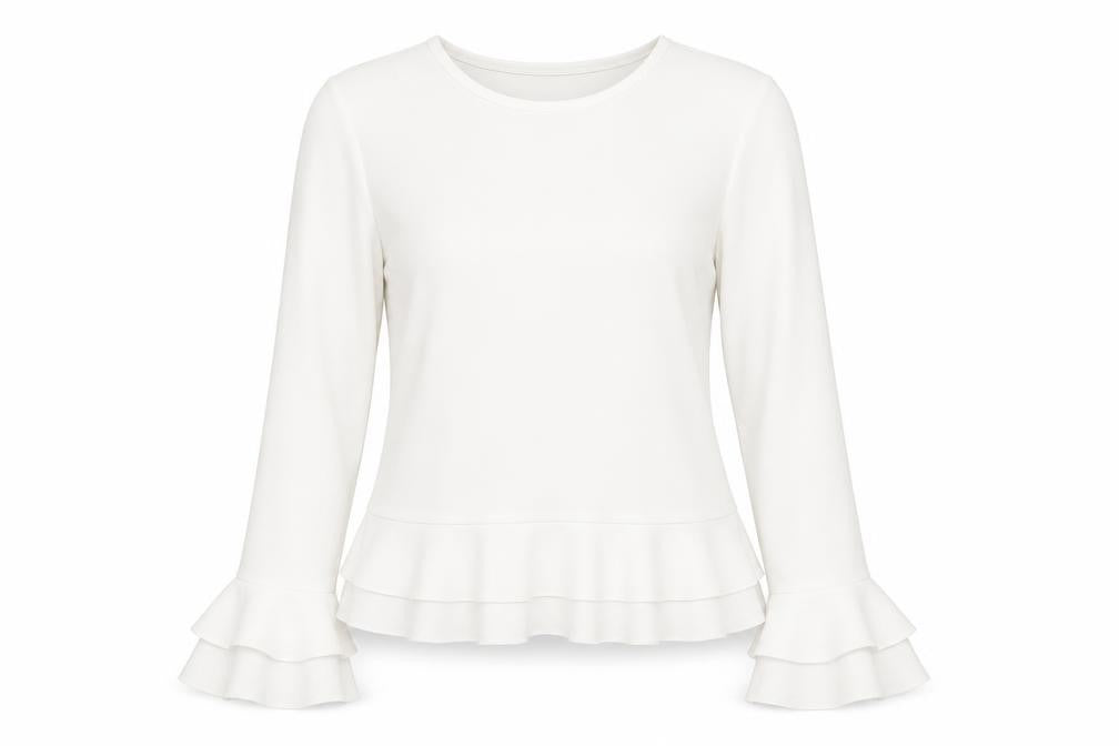 Womens UK Size 8 Cameo Rose White Basic Blouse