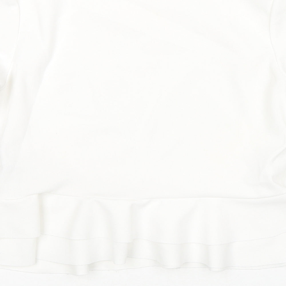 Womens UK Size 8 Cameo Rose White Basic Blouse